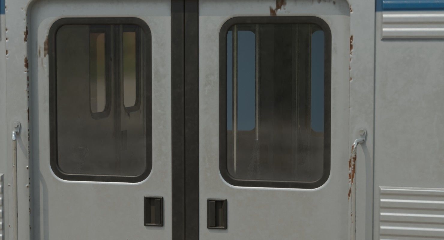 Railcar 1B Low-poly 3D model_9