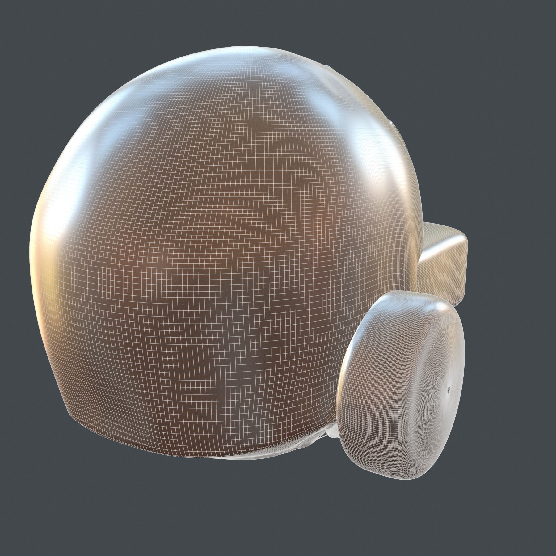helmet high poly sculpt 3d printable ver 7 3D model 3D model_7