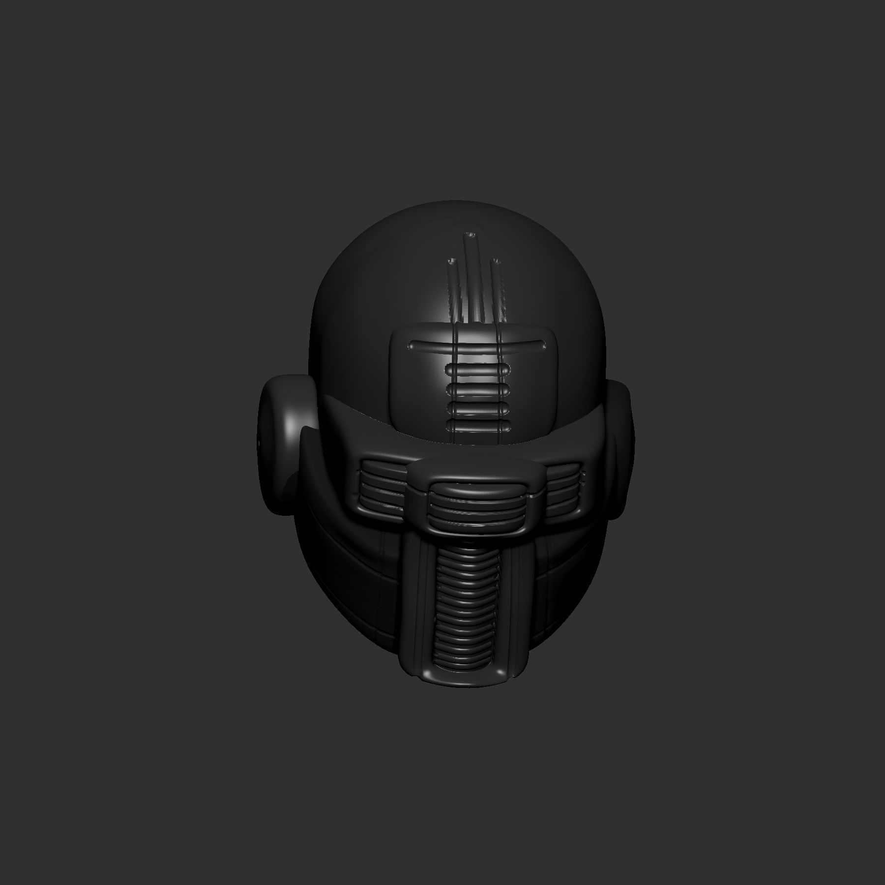 helmet high poly sculpt 3d printable ver 7 3D model 3D model_5