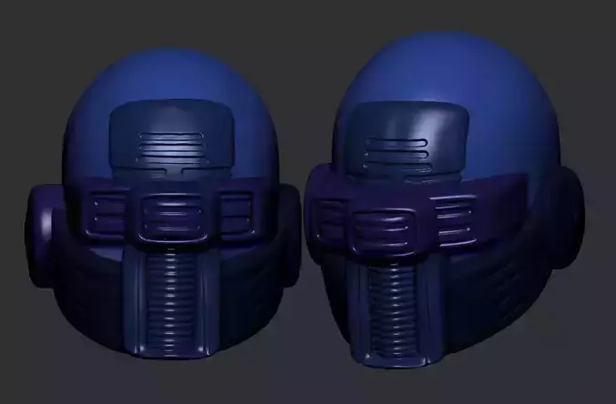 helmet high poly sculpt 3d printable ver 7 3D model