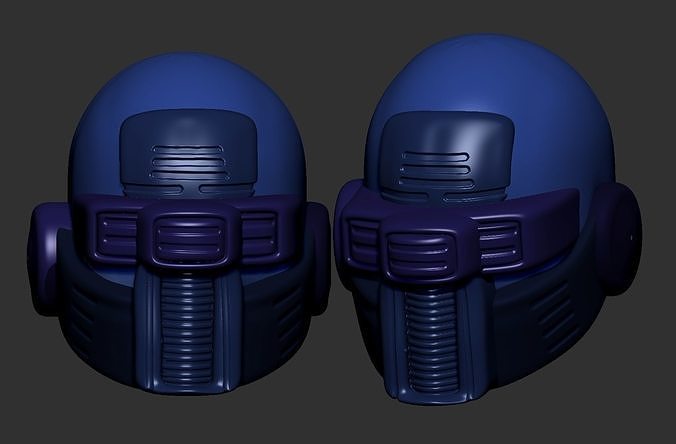 helmet high poly sculpt 3d printable ver 7 3D model 3D model