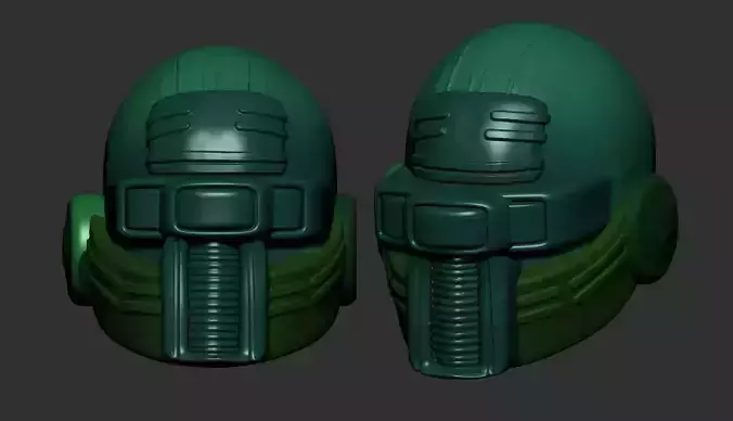 helmet high poly sculpt 3d printable ver 7 3D model