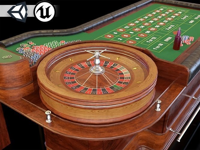PBR Assets - Casino Tables Low-poly 3D model