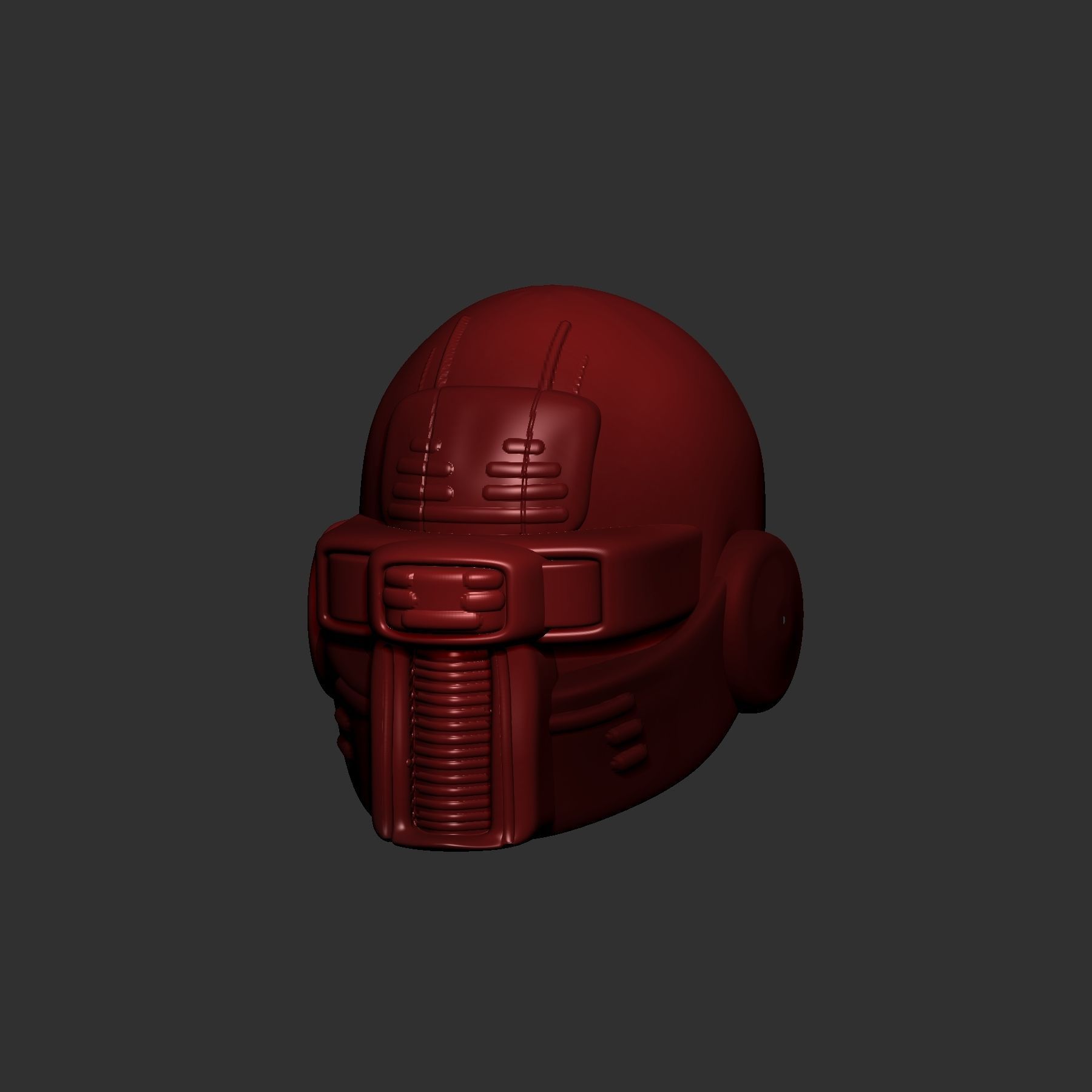 helmet high poly sculpt 3d printable ver 7 3D model 3D model_2