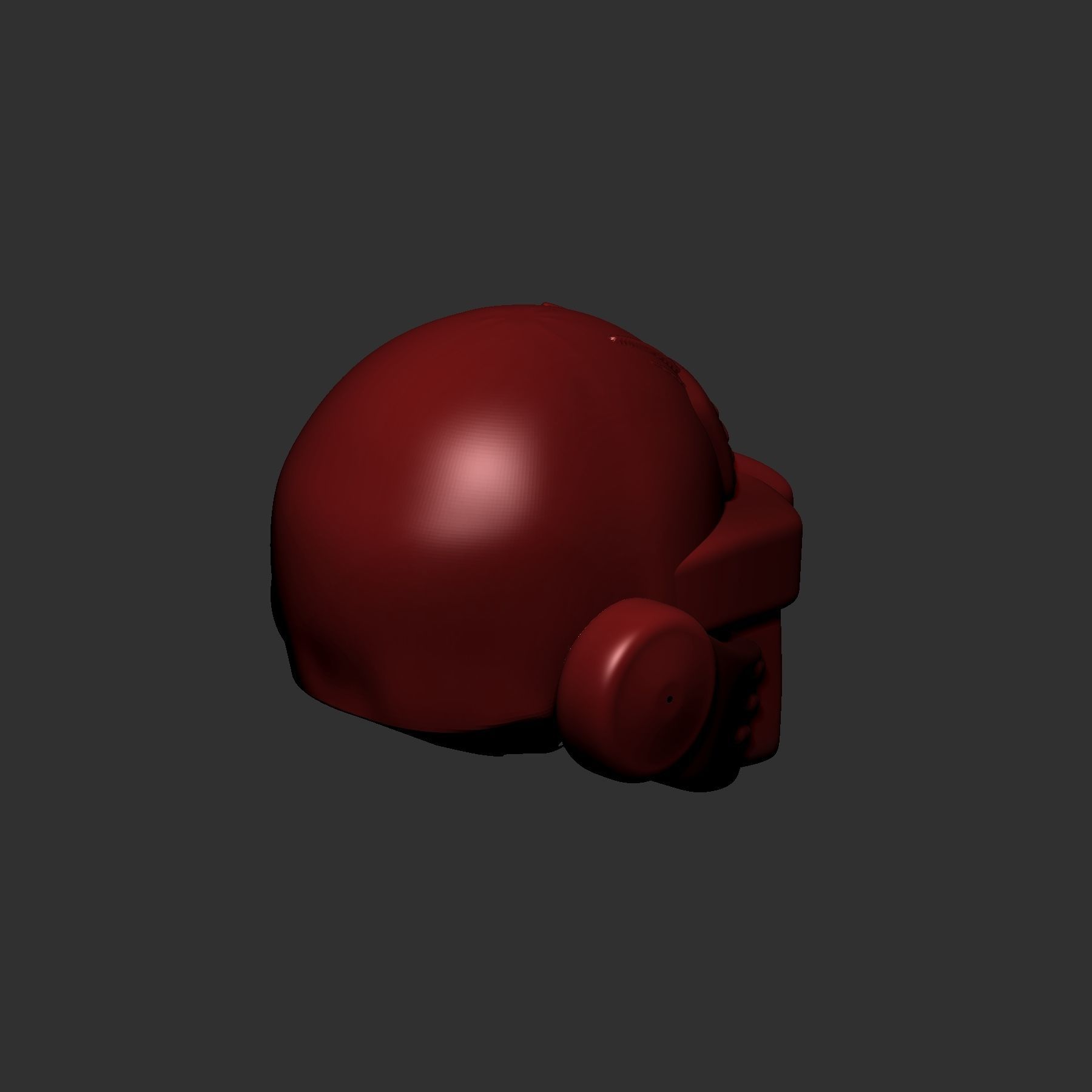 helmet high poly sculpt 3d printable ver 7 3D model 3D model_5