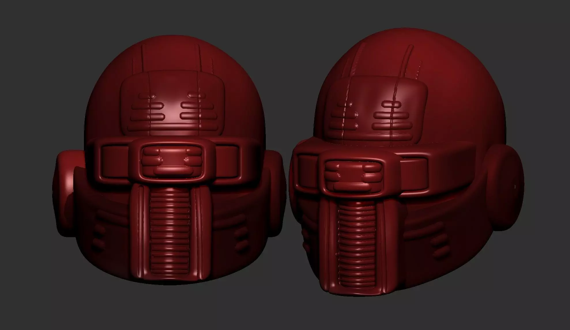 helmet high poly sculpt 3d printable ver 7 3D model 3D model_0
