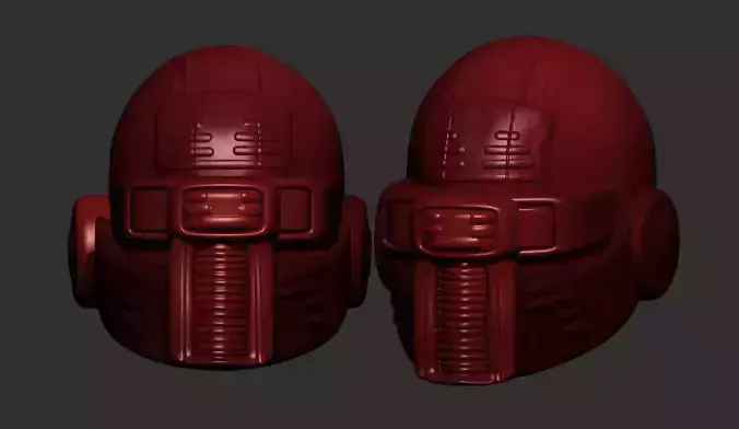 helmet high poly sculpt 3d printable ver 7 3D model