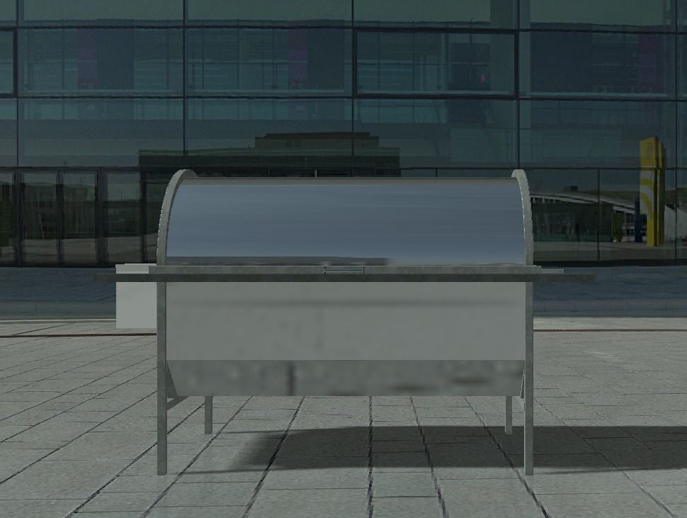 Gas Grill BBQ - Spit Braai 3D model_2