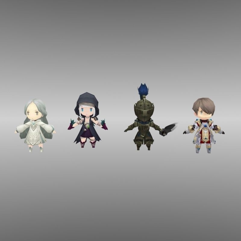 Character game collection 1 Low-poly 3D model_6