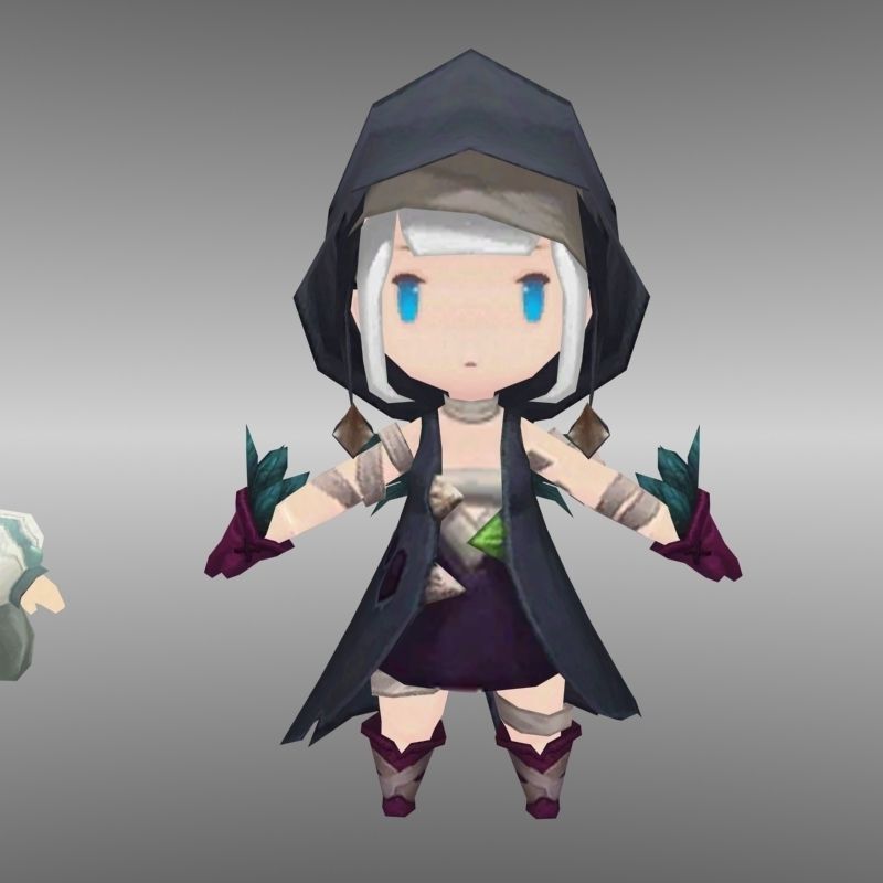 Character game collection 1 Low-poly 3D model_5