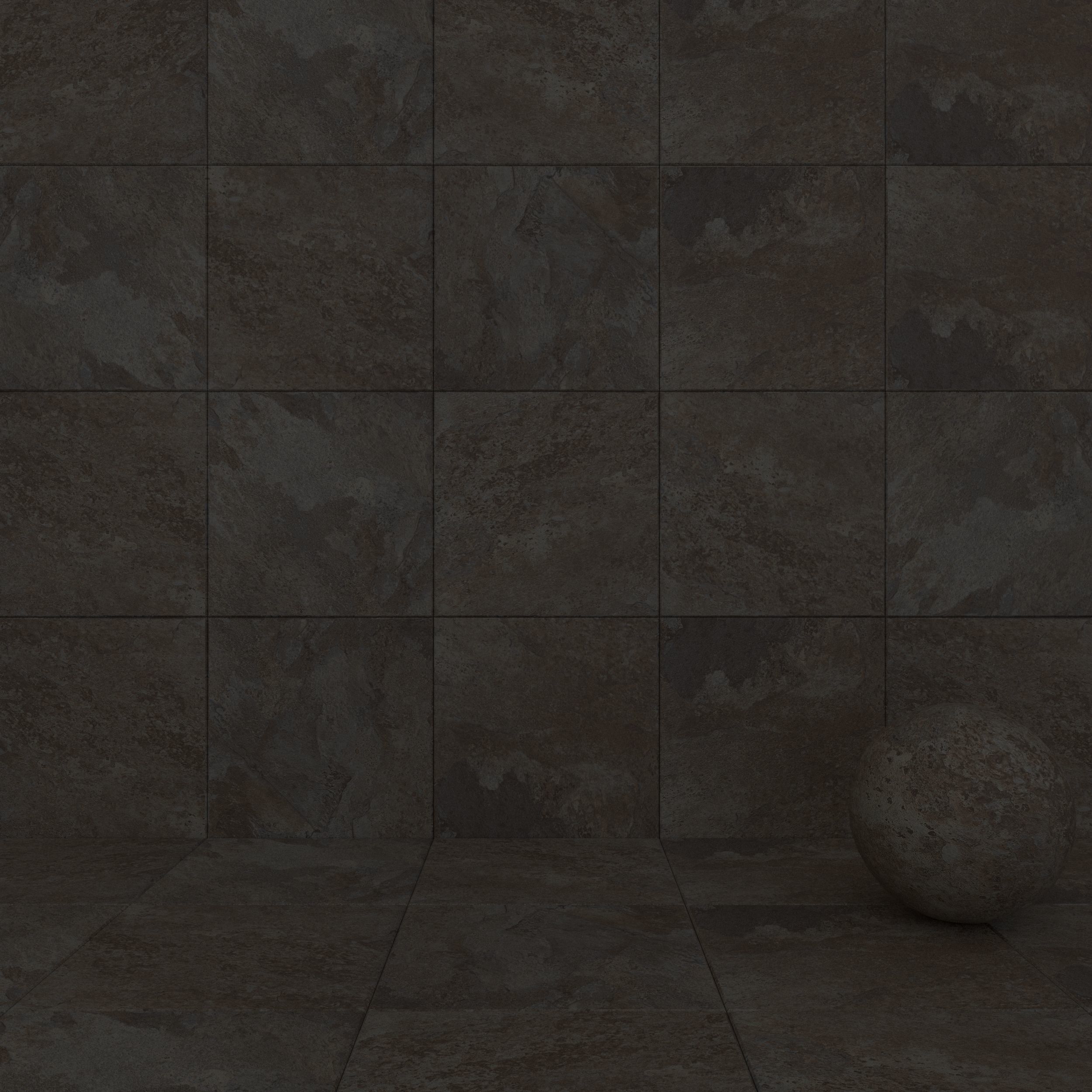 Stone Wall Tiles Rajasthan Black 80x80 Set 3 Texture_3