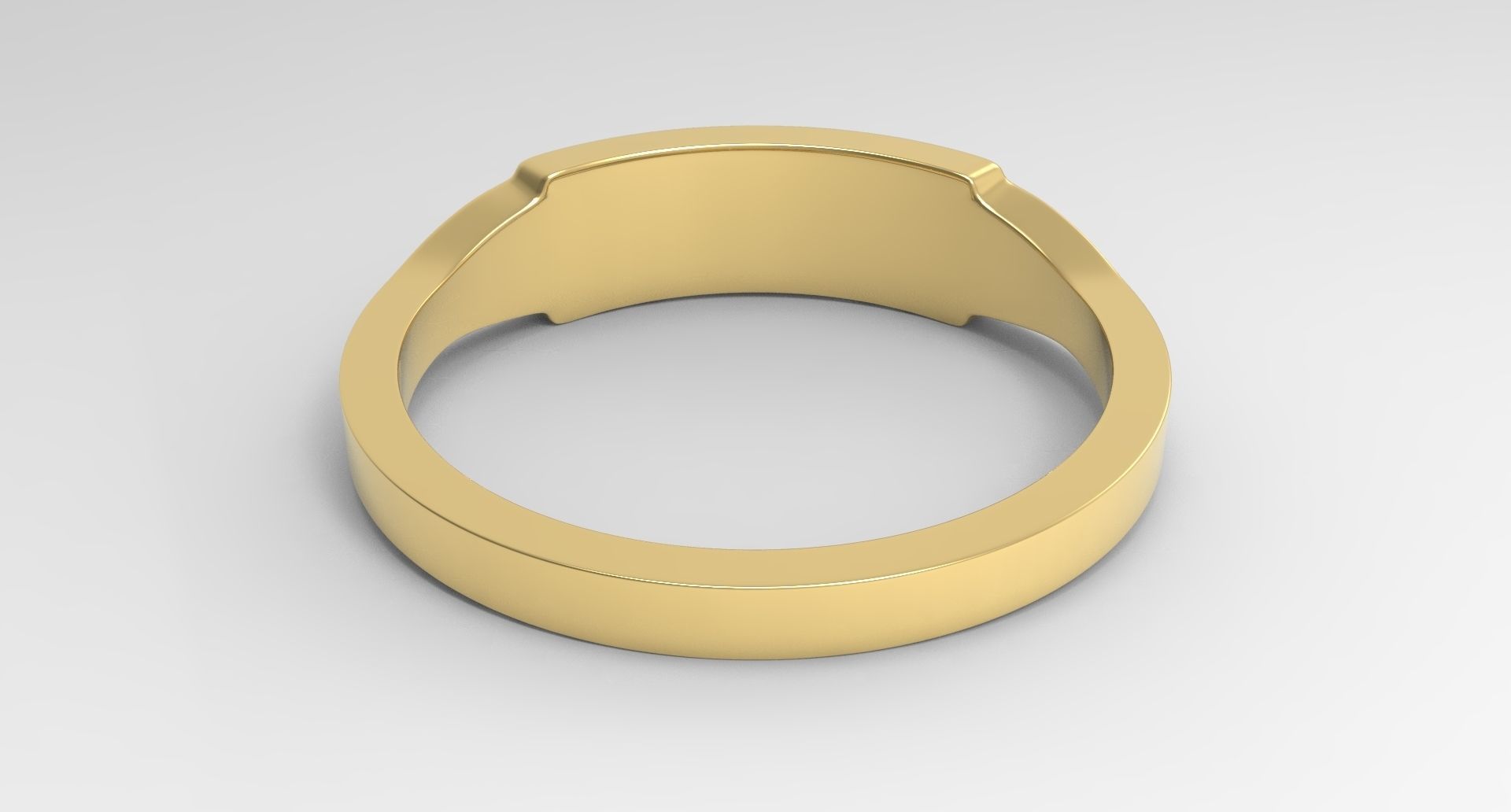 Architect Female Ring Gold 3D print model_4