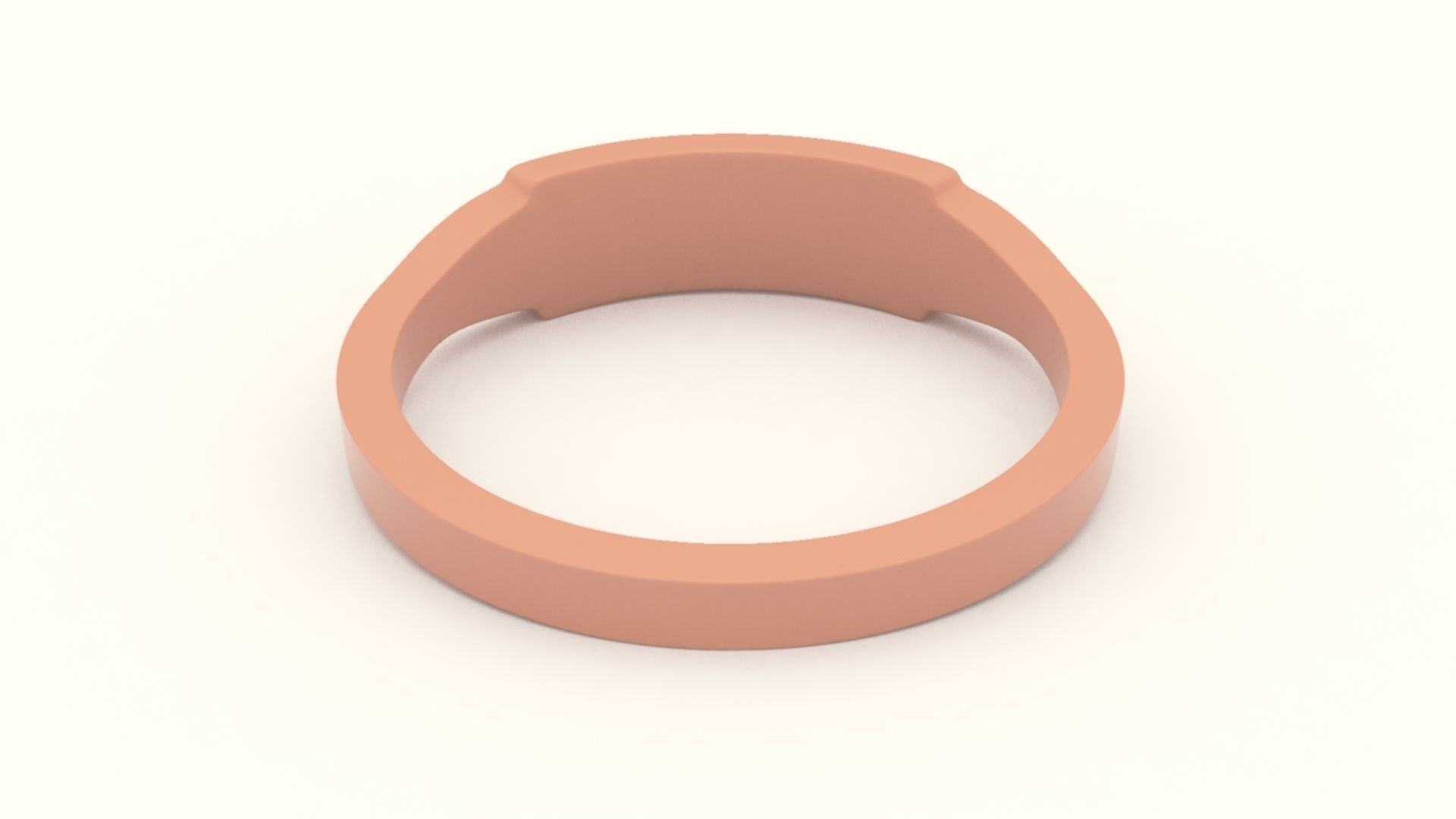 Architect Female Ring Gold 3D print model_9
