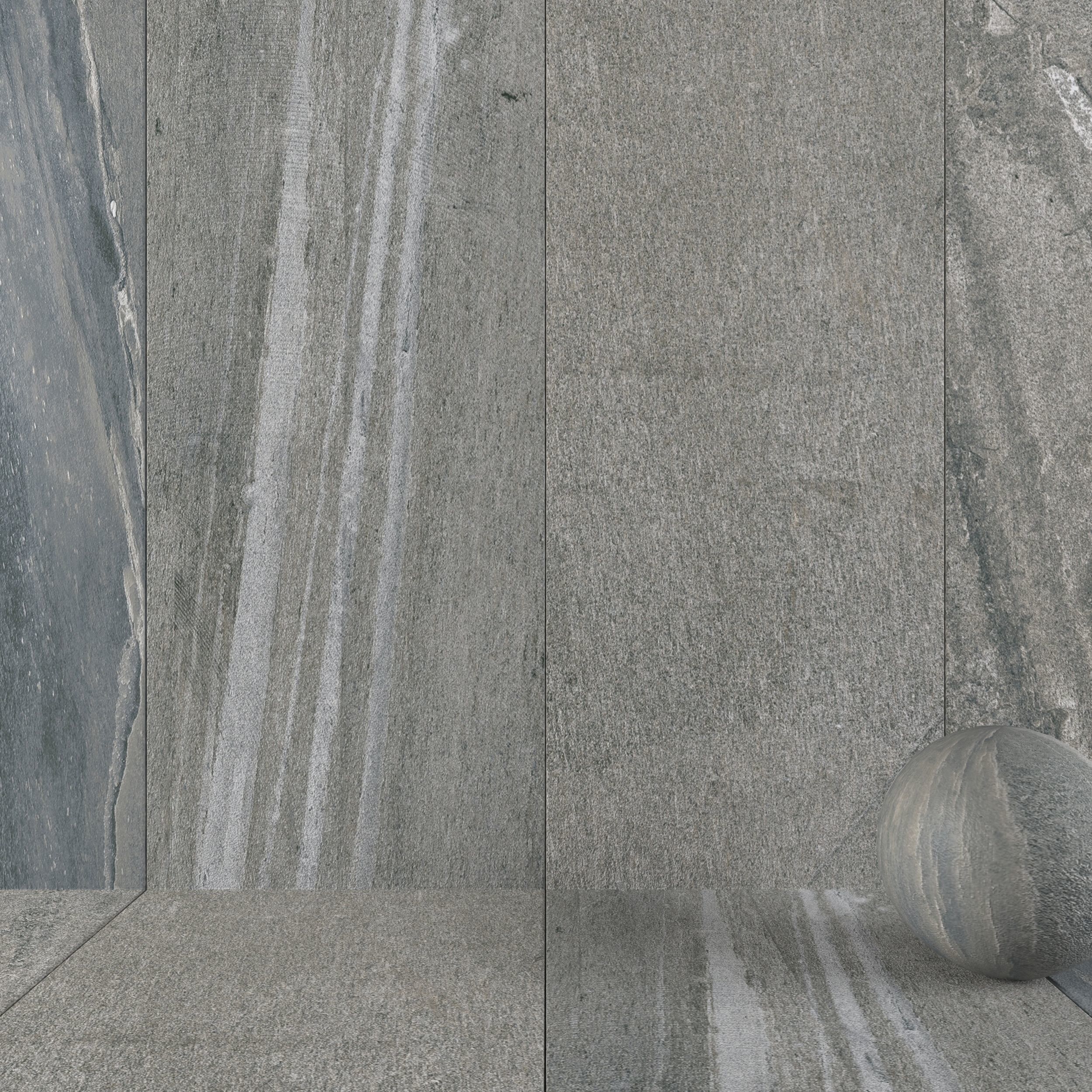Stone Wall Tiles Santorini Fume 120x270 Set 4 Texture_5