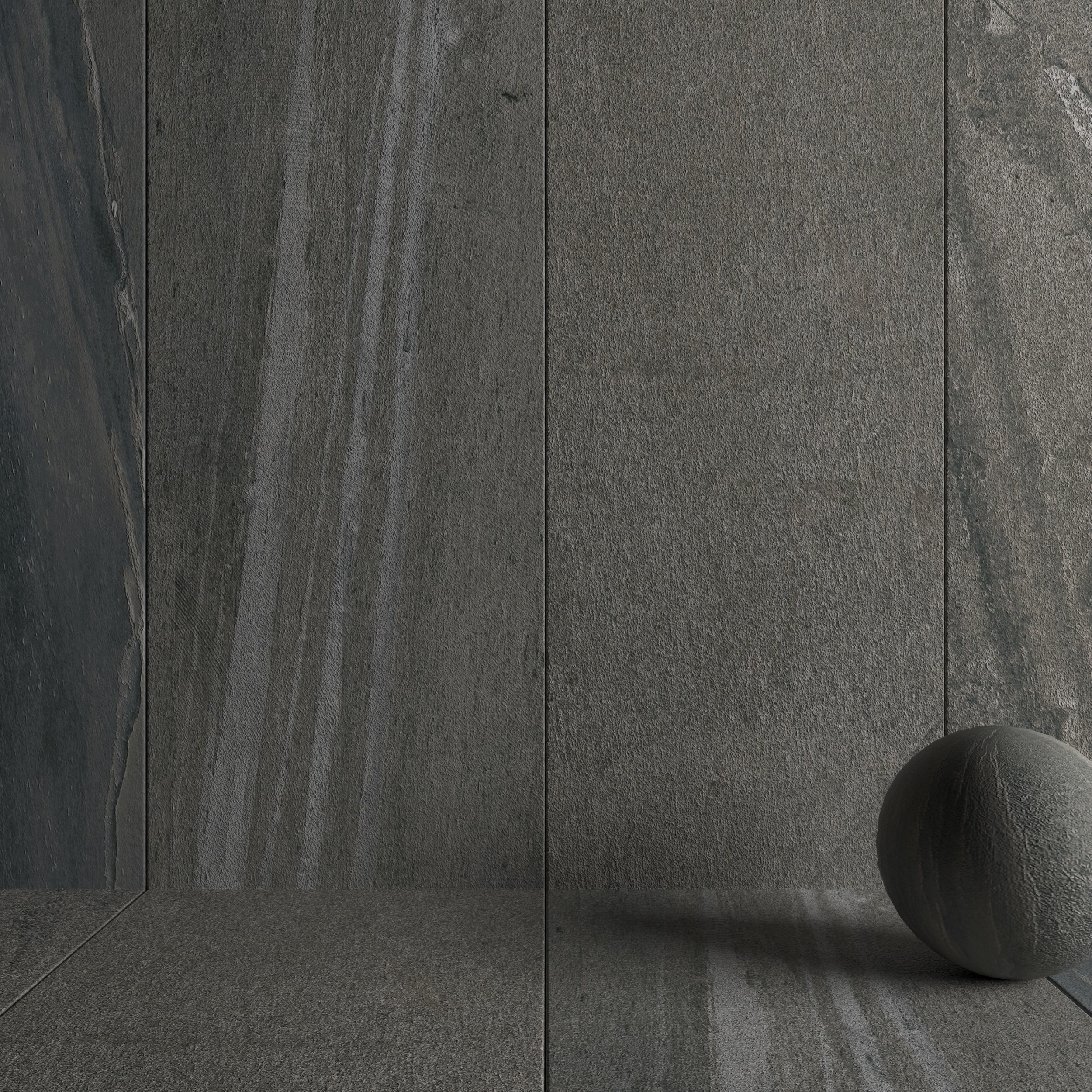 Stone Wall Tiles Santorini Fume 120x270 Set 4 Texture_2