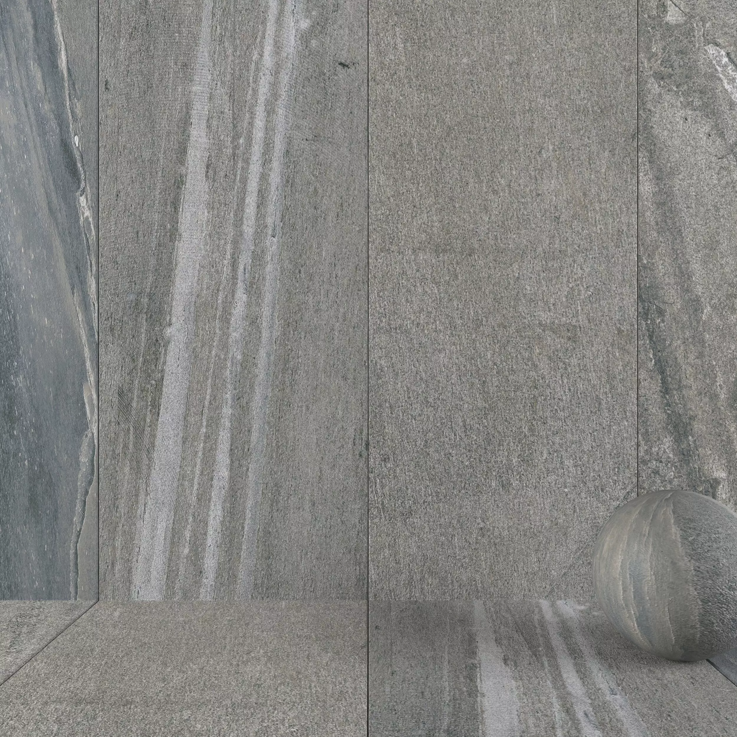 Stone Wall Tiles Santorini Fume 120x270 Set 4 Texture_0