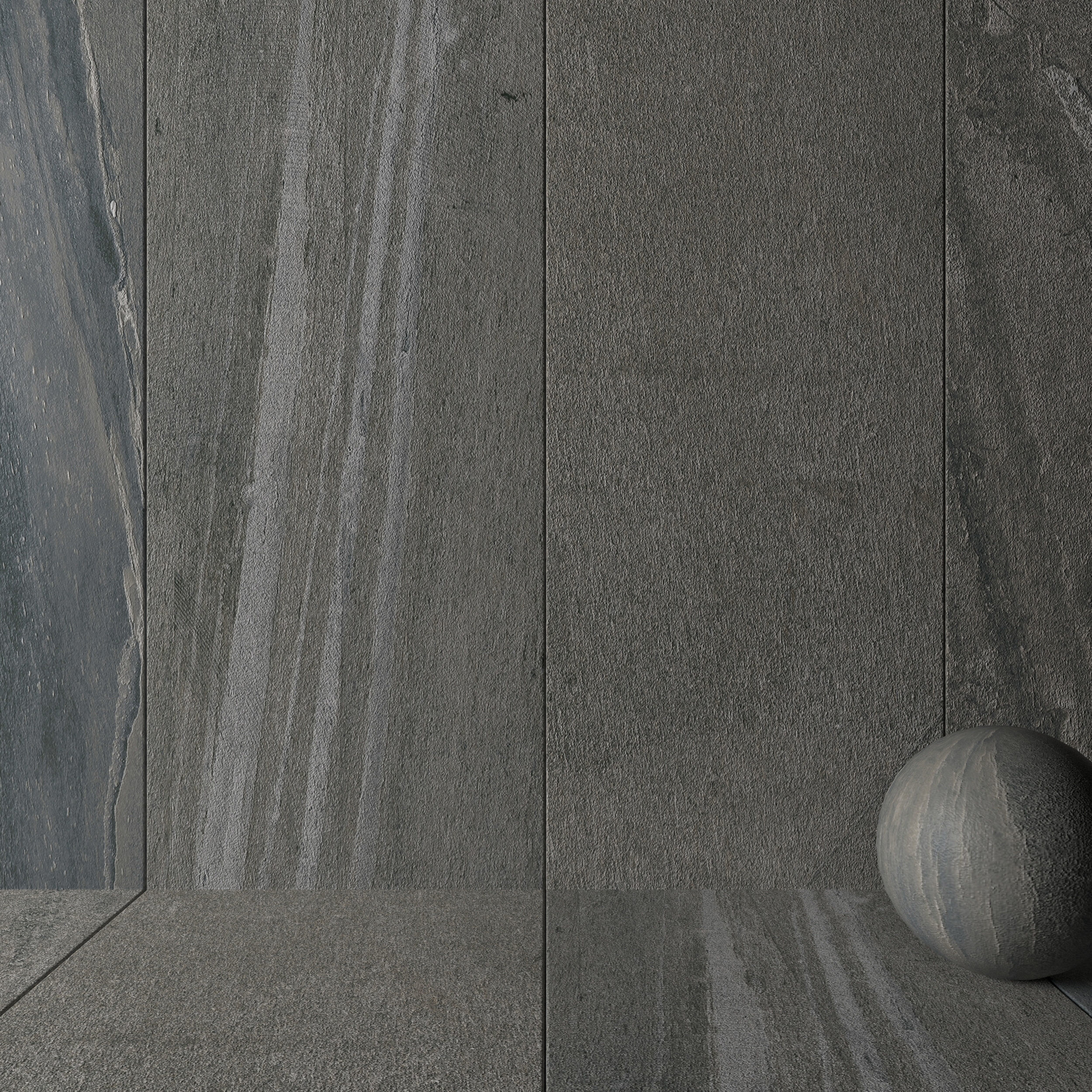 Stone Wall Tiles Santorini Fume 120x270 Set 4 Texture_1