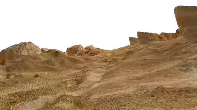 desert model rock formation in