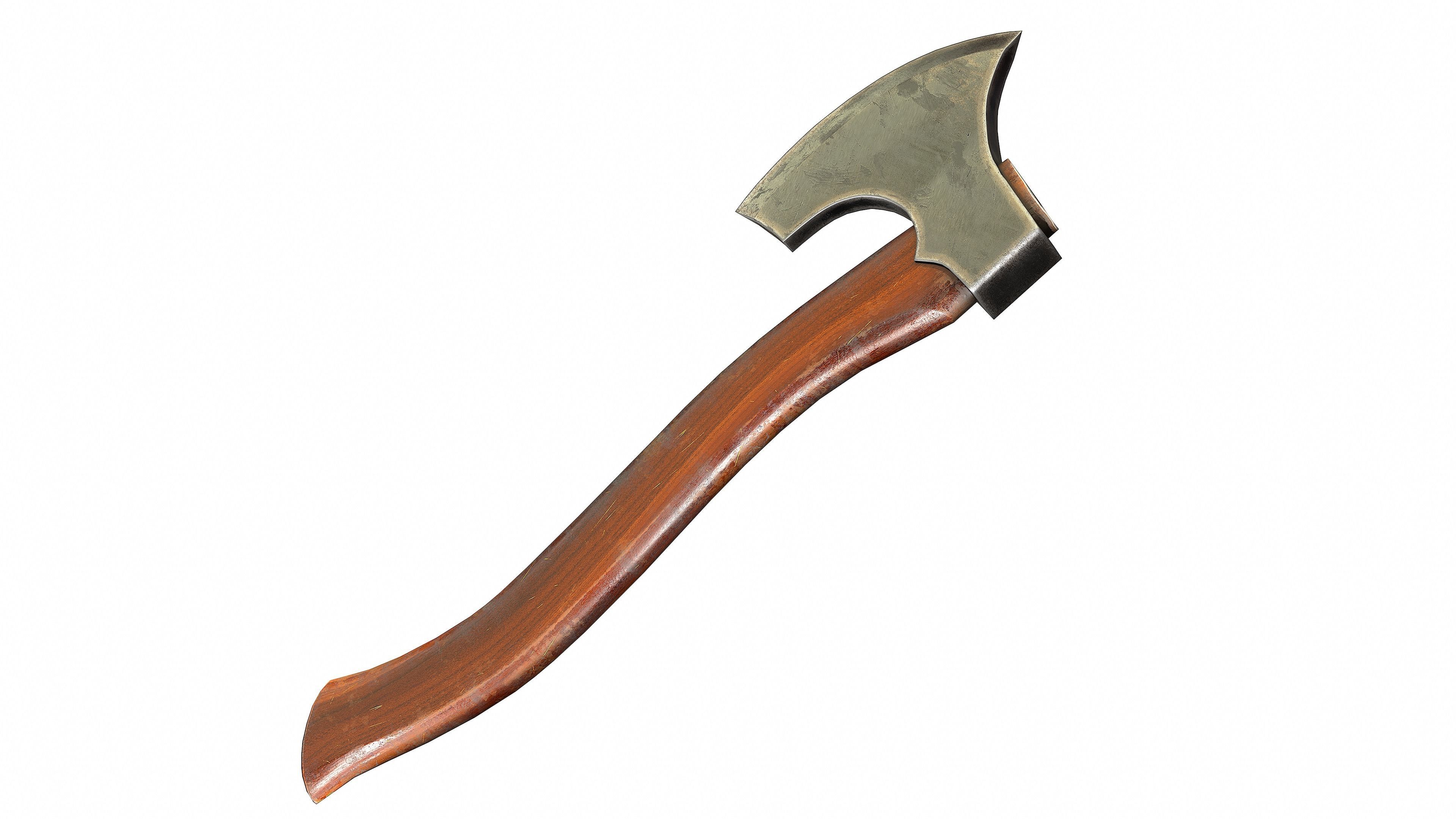 One Handed Axe -Game Ready- Low-poly 3D model_6