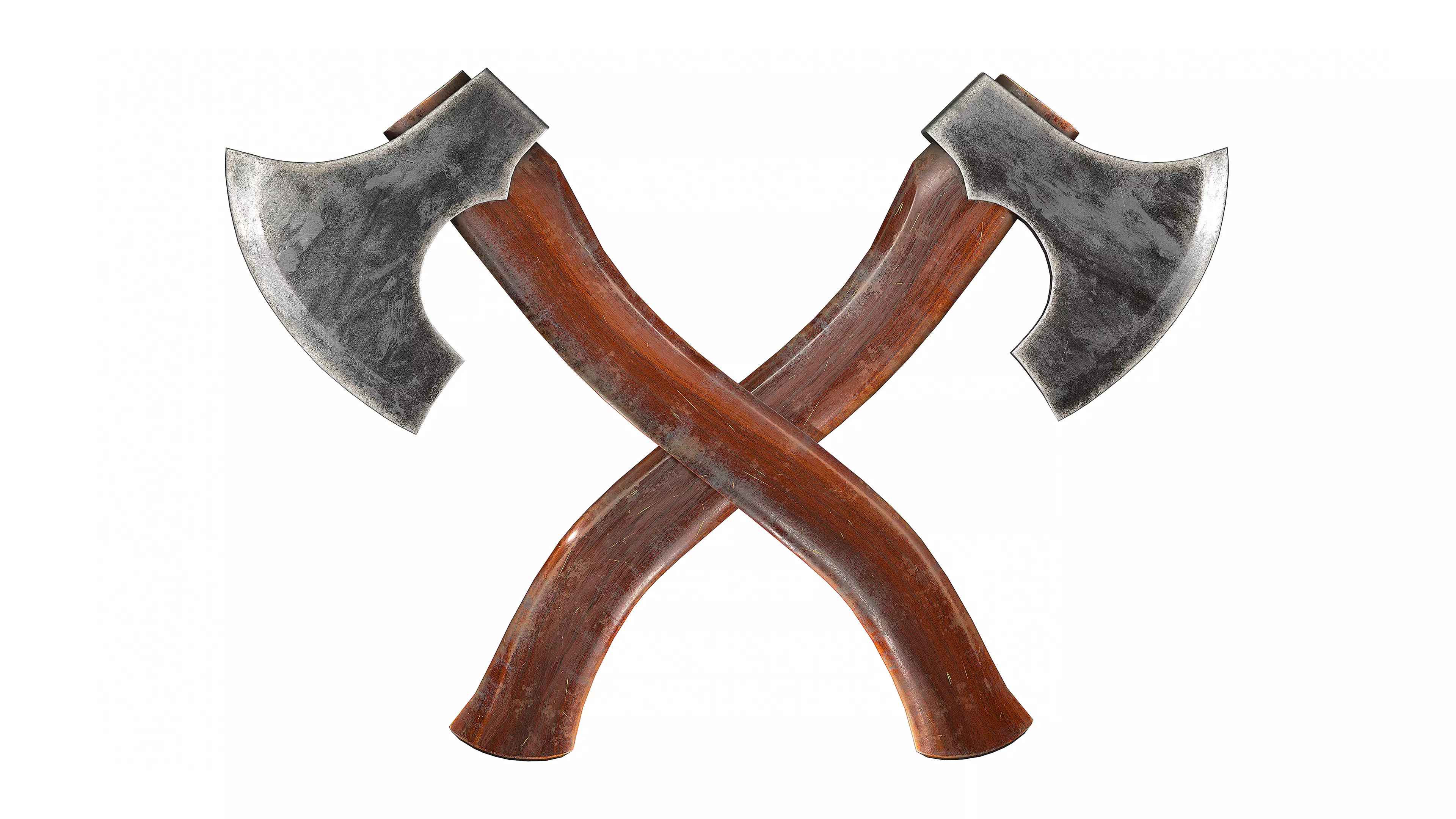 One Handed Axe -Game Ready- Low-poly 3D model_0