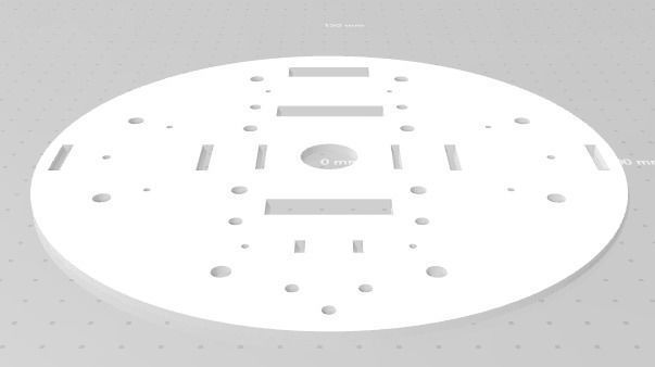 Octacopter Frame 3D print model_3