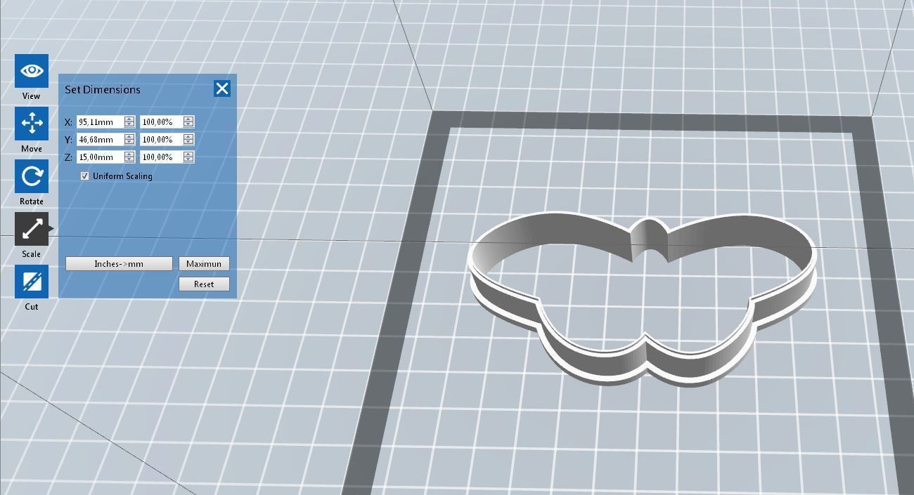 163 Butterfly No 05 cookie cutter 3D print model_1