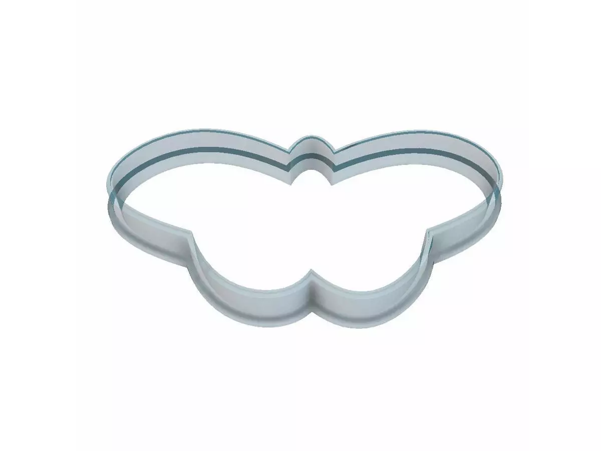 163 Butterfly No 05 cookie cutter 3D print model_0