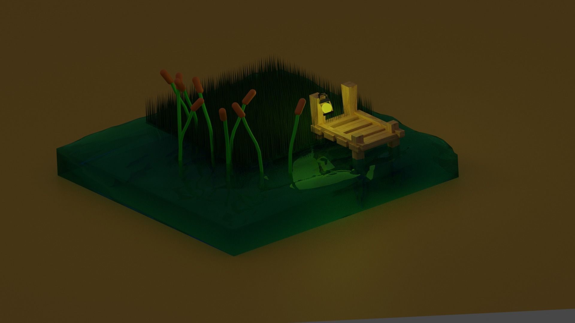 Fisher Map Low-poly 3D model_2