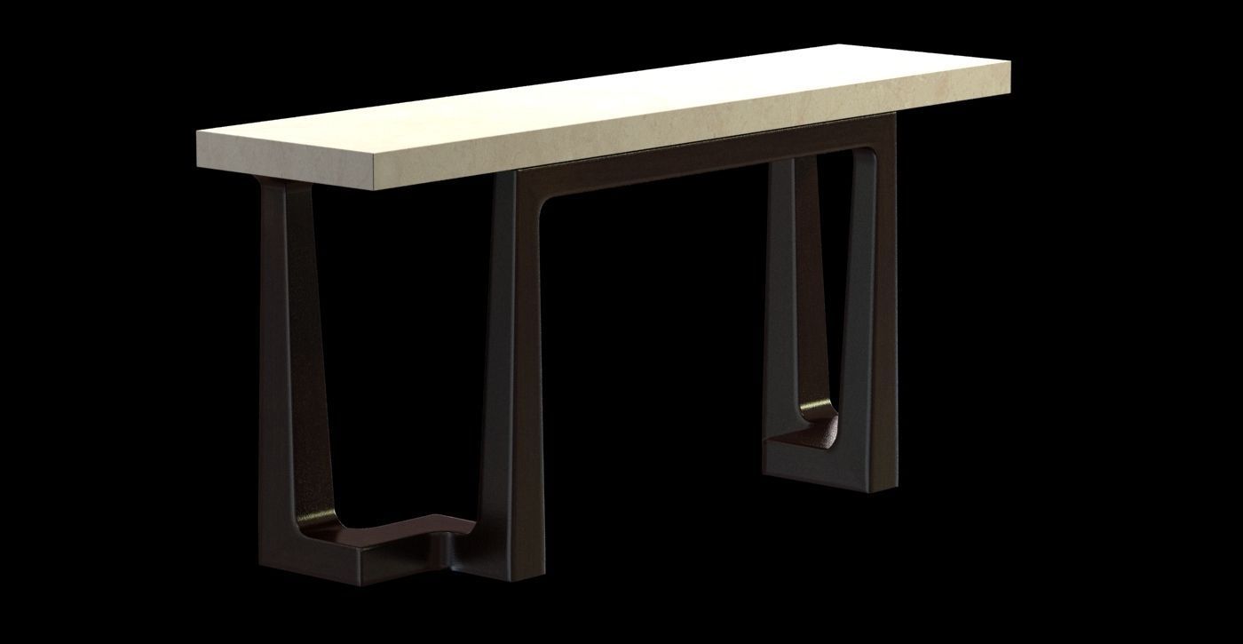 Holly hunt CURIE CONSOLE 3D model_3