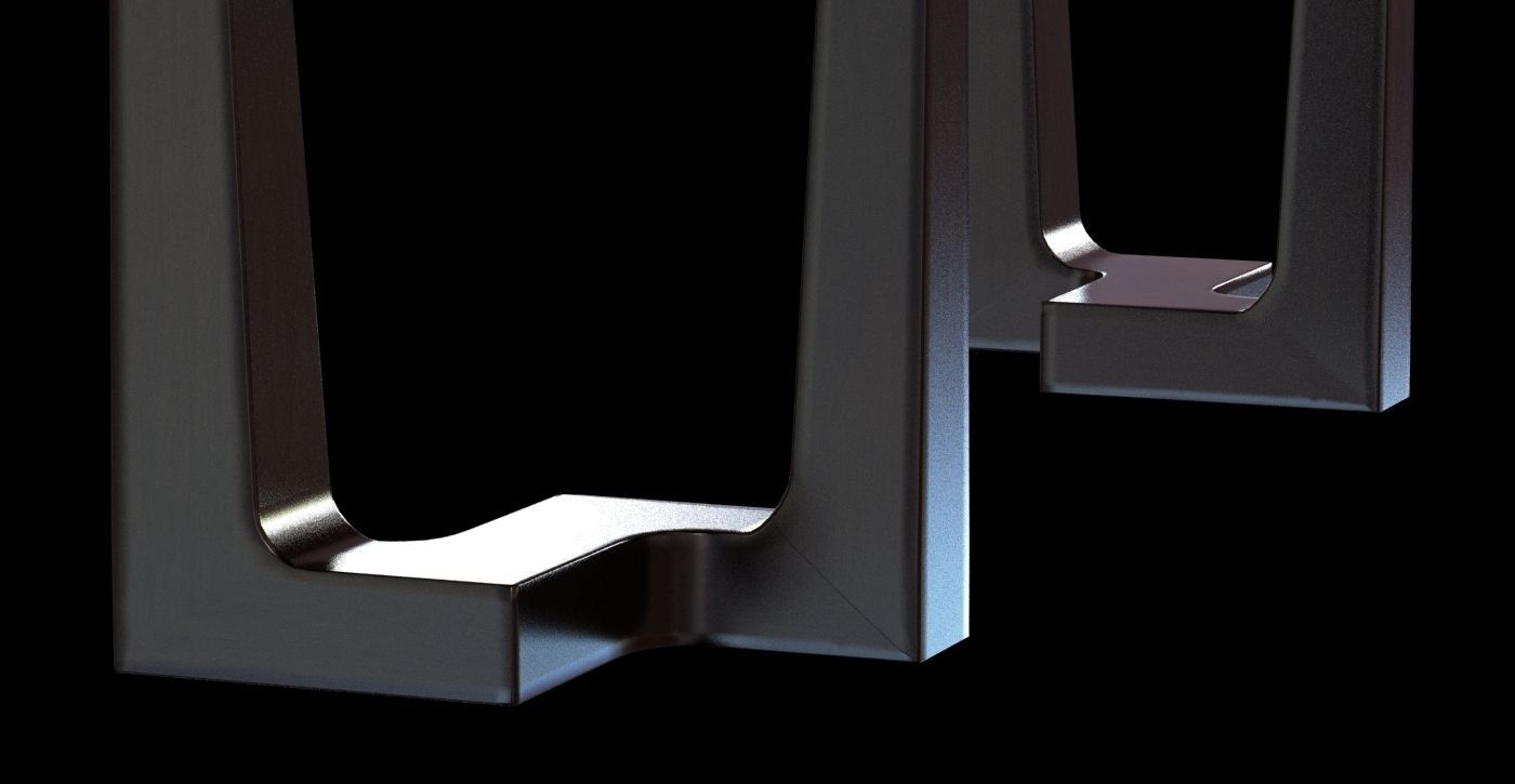 Holly hunt CURIE CONSOLE 3D model_4