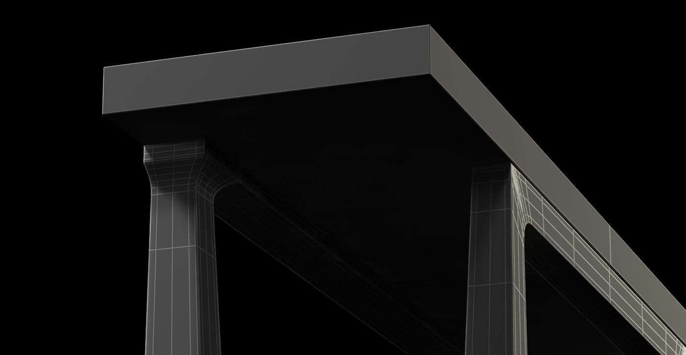 Holly hunt CURIE CONSOLE 3D model_8