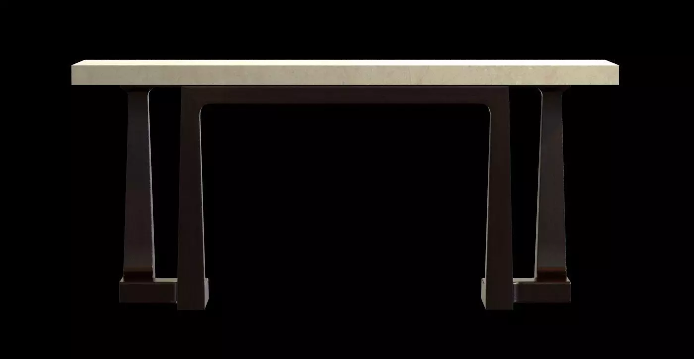 Holly hunt CURIE CONSOLE 3D model_0