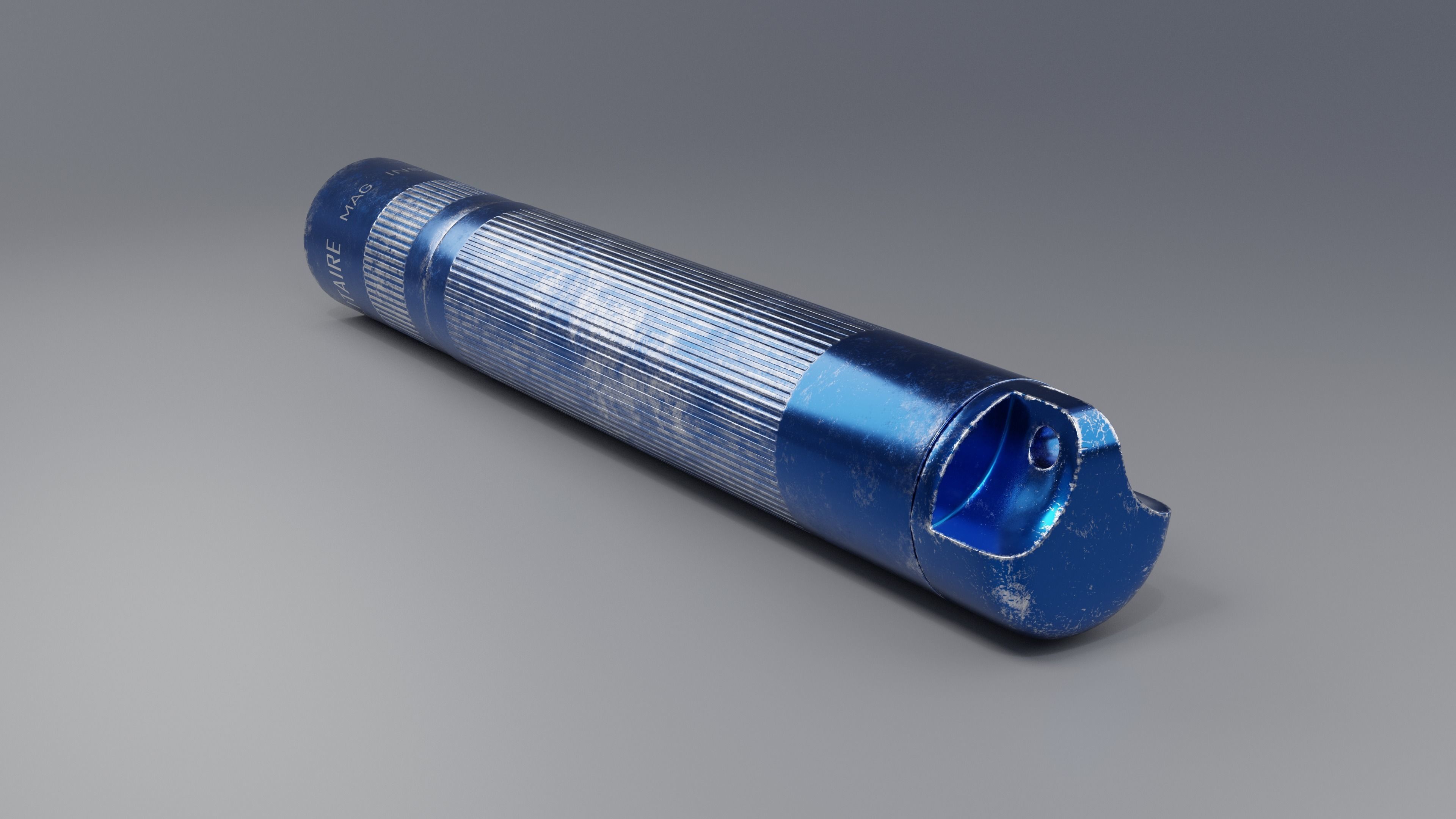 Maglite Pocket Torch Worn and New 3D model_2