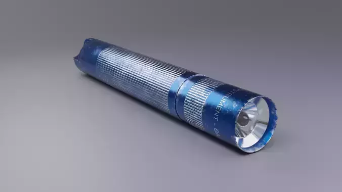 Maglite Pocket Torch Worn and New 3D model Maglite Pocket Torch Worn and New 3D model