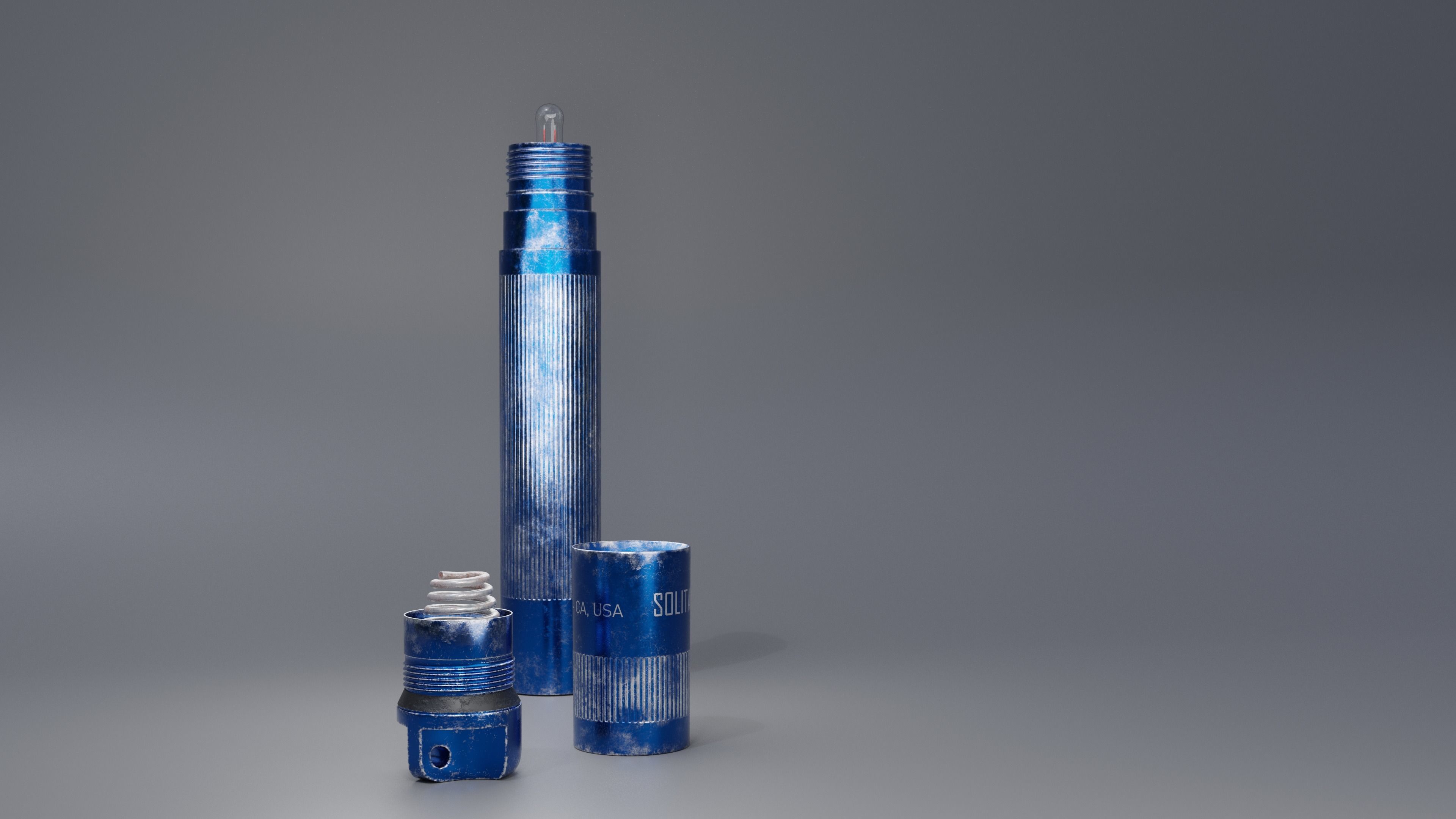 Maglite Pocket Torch Worn and New 3D model_9