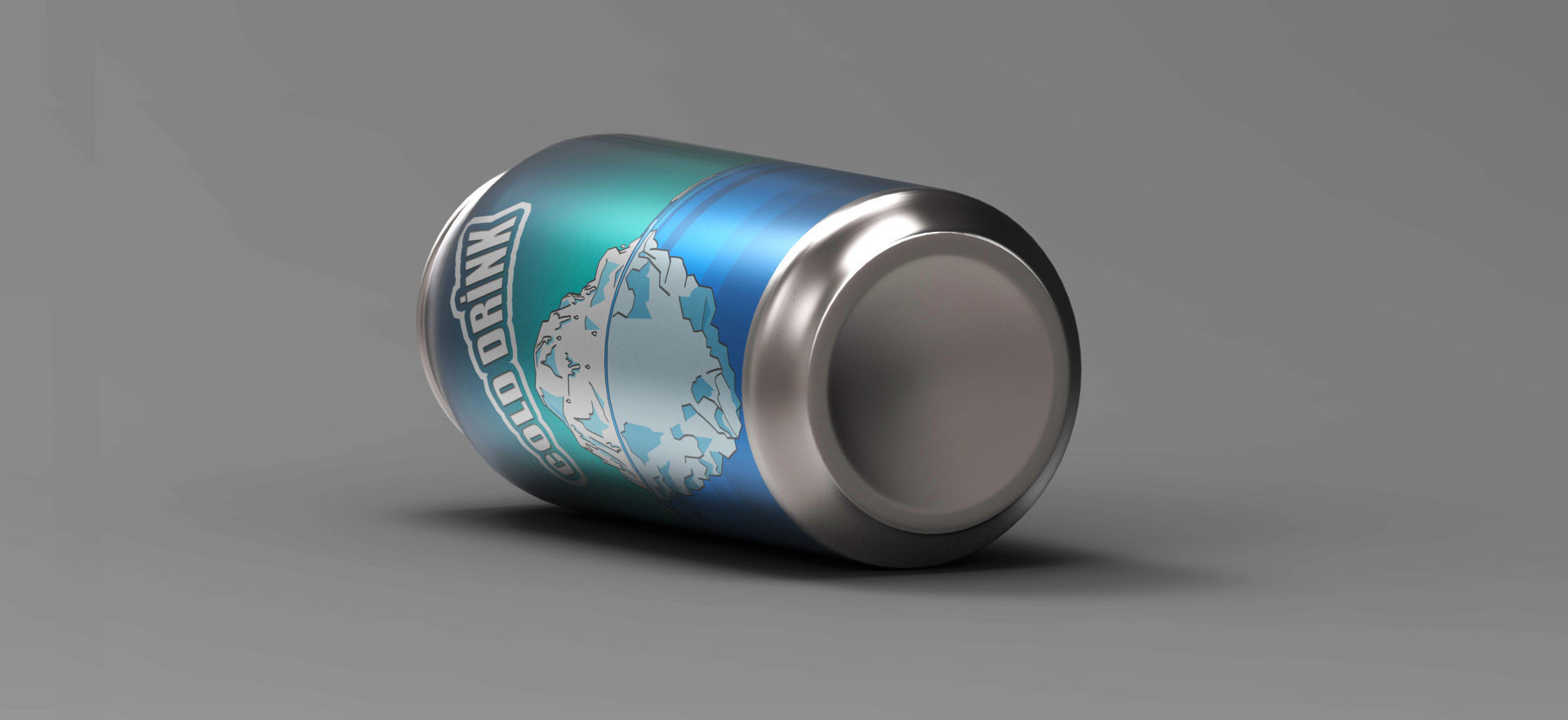 Cold Drink Can 3D model_4