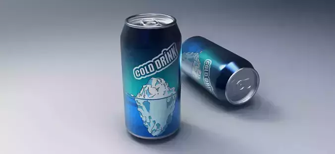 Cold Drink Can 3D model