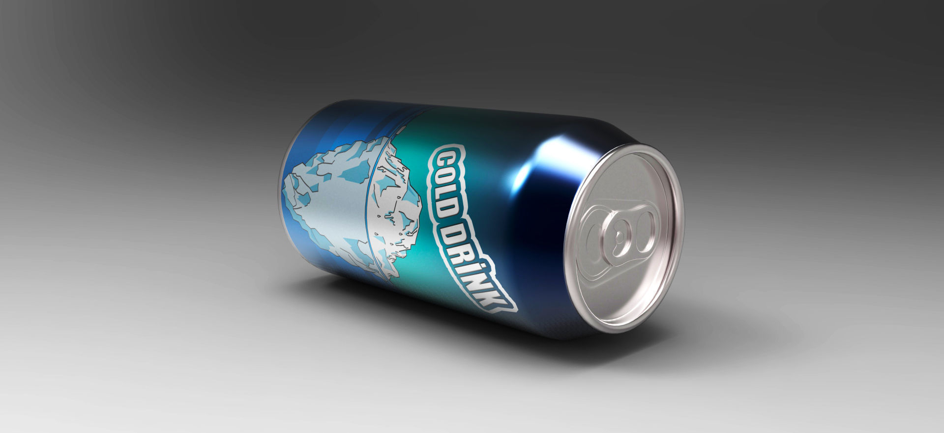 Cold Drink Can 3D model_3