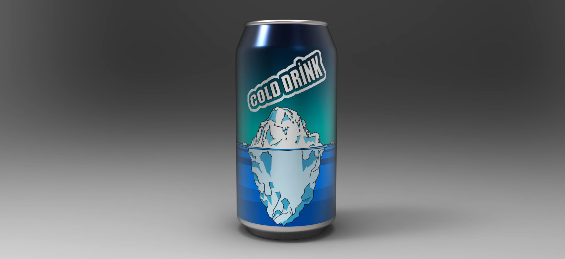 Cold Drink Can 3D model_1