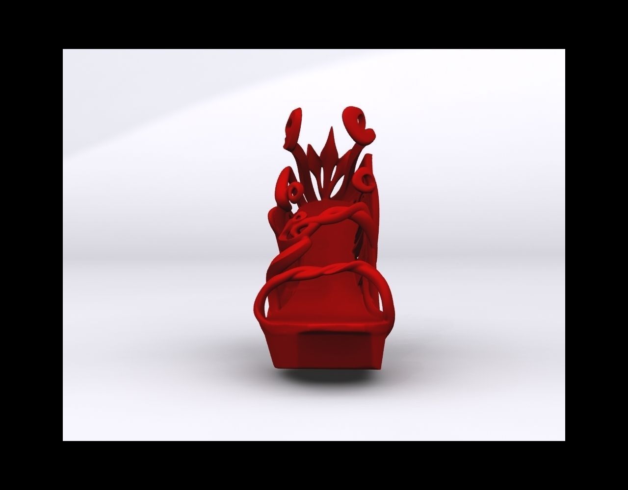 Art Nouveau Shoe 3D print model_3