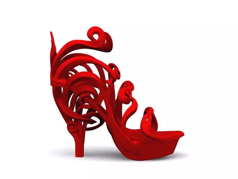 Art Nouveau Shoe 3D print model_0
