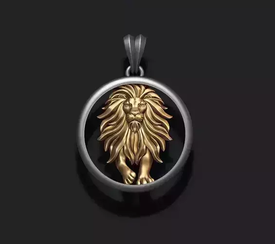 Horoscope Lion pendant 3D print model
