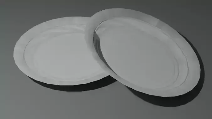 Low Poly Plastic Plate