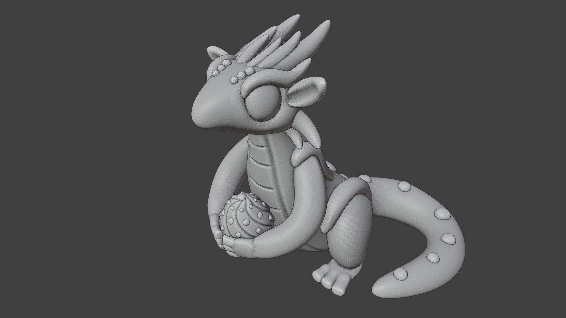 Cute Dragon 01 3D print model_1
