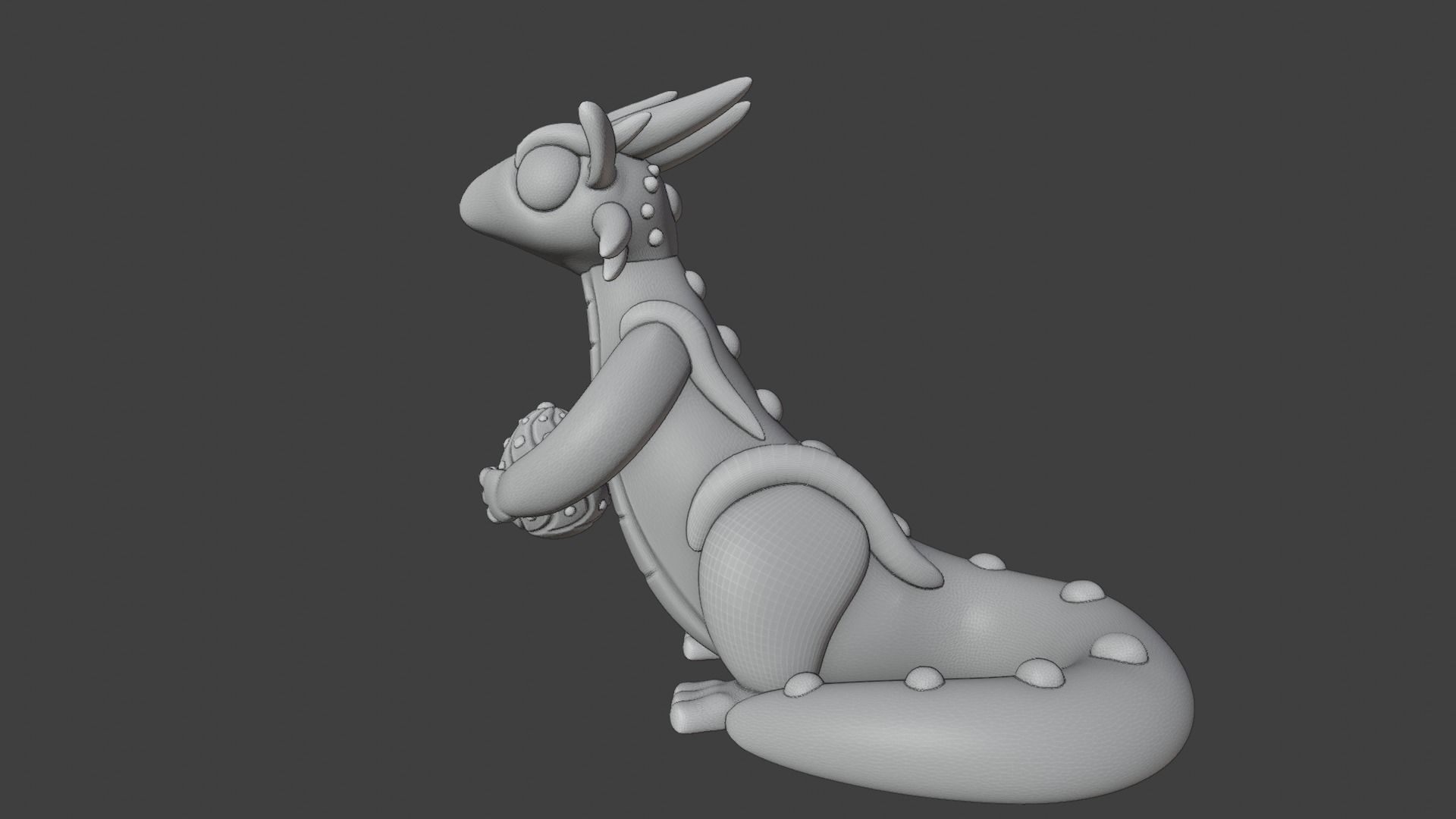 Cute Dragon 01 3D print model_2