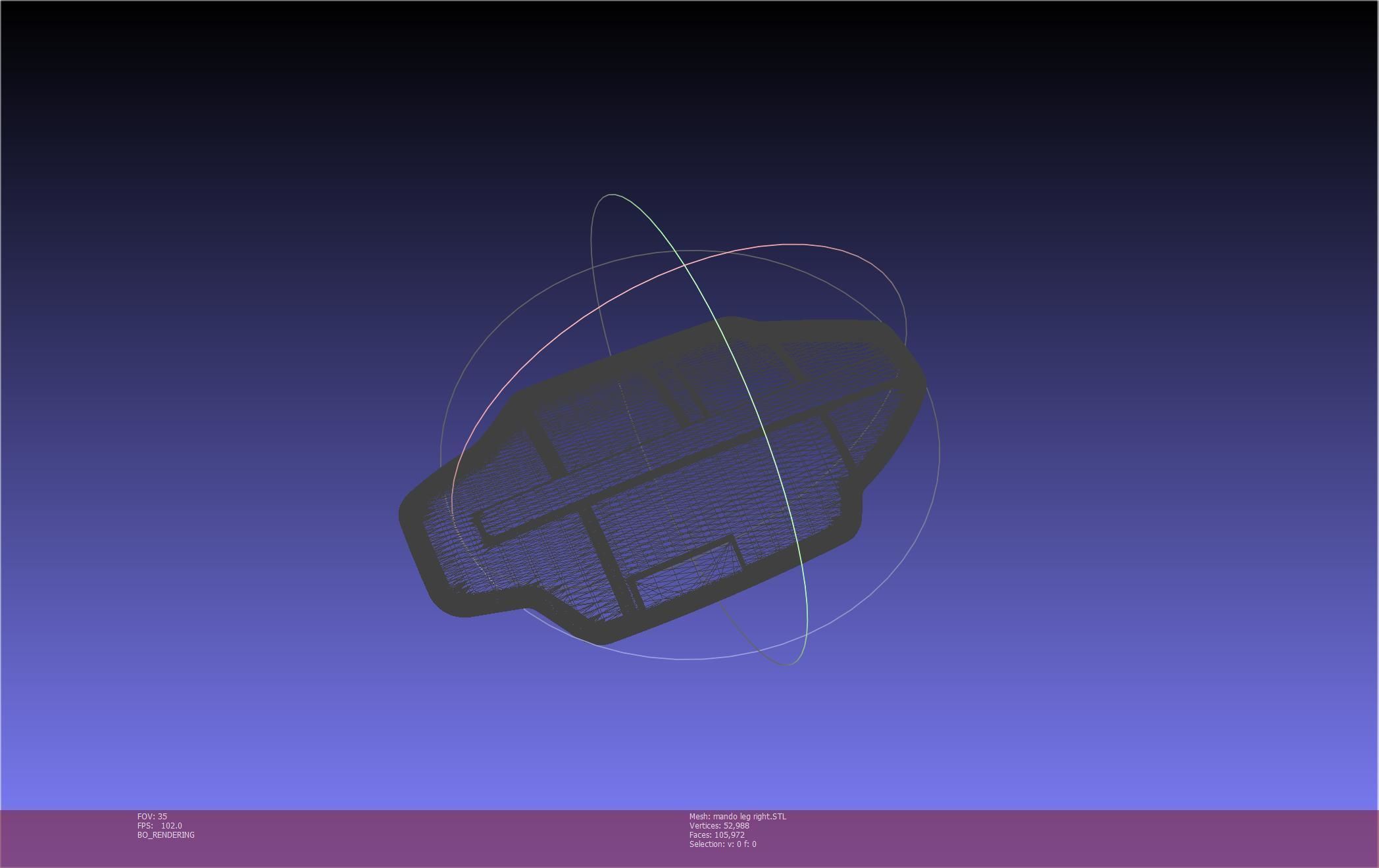 Star Wars Mandalorian Beskar Armor Right Leg 3D print model_46