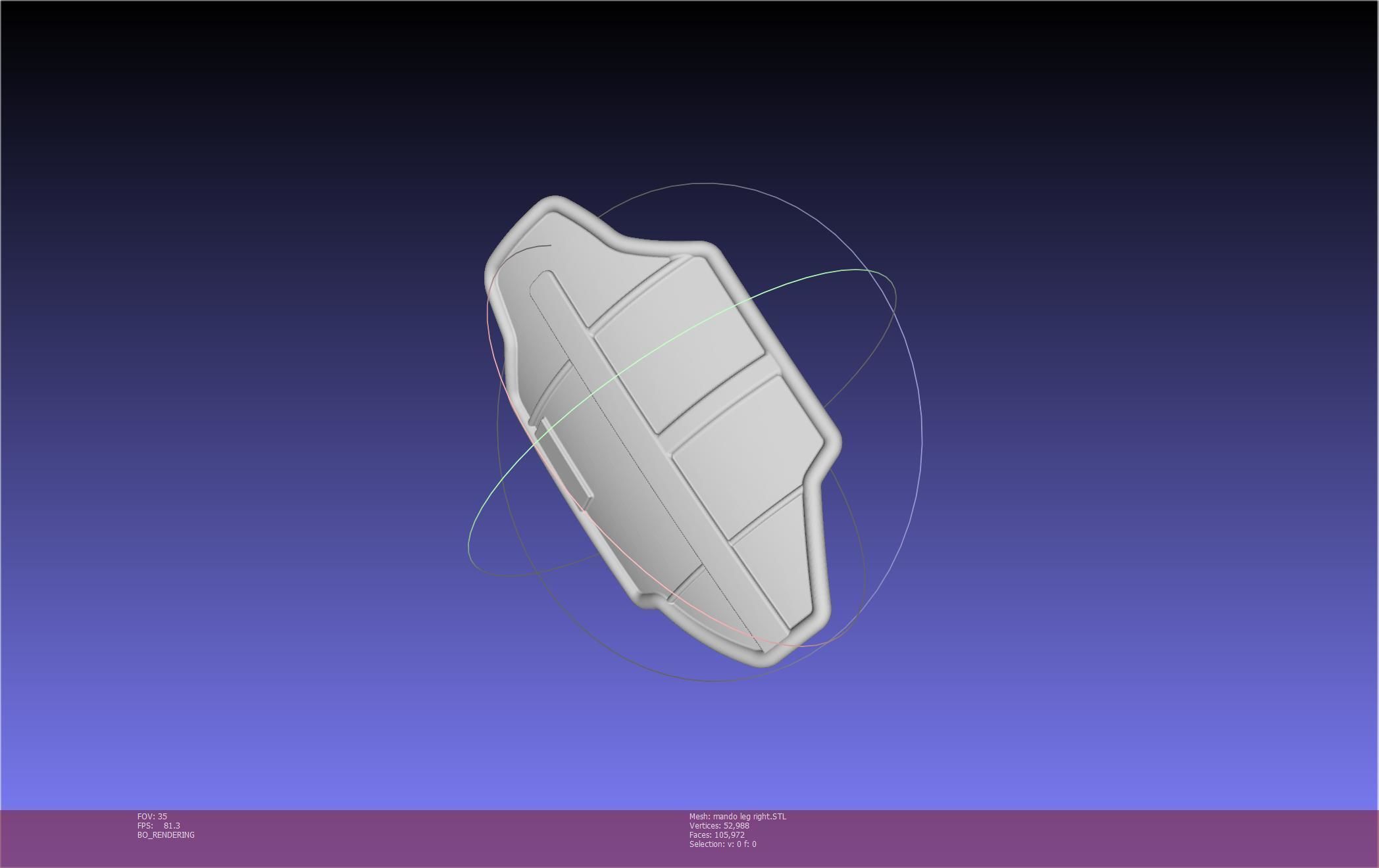 Star Wars Mandalorian Beskar Armor Right Leg 3D print model_67