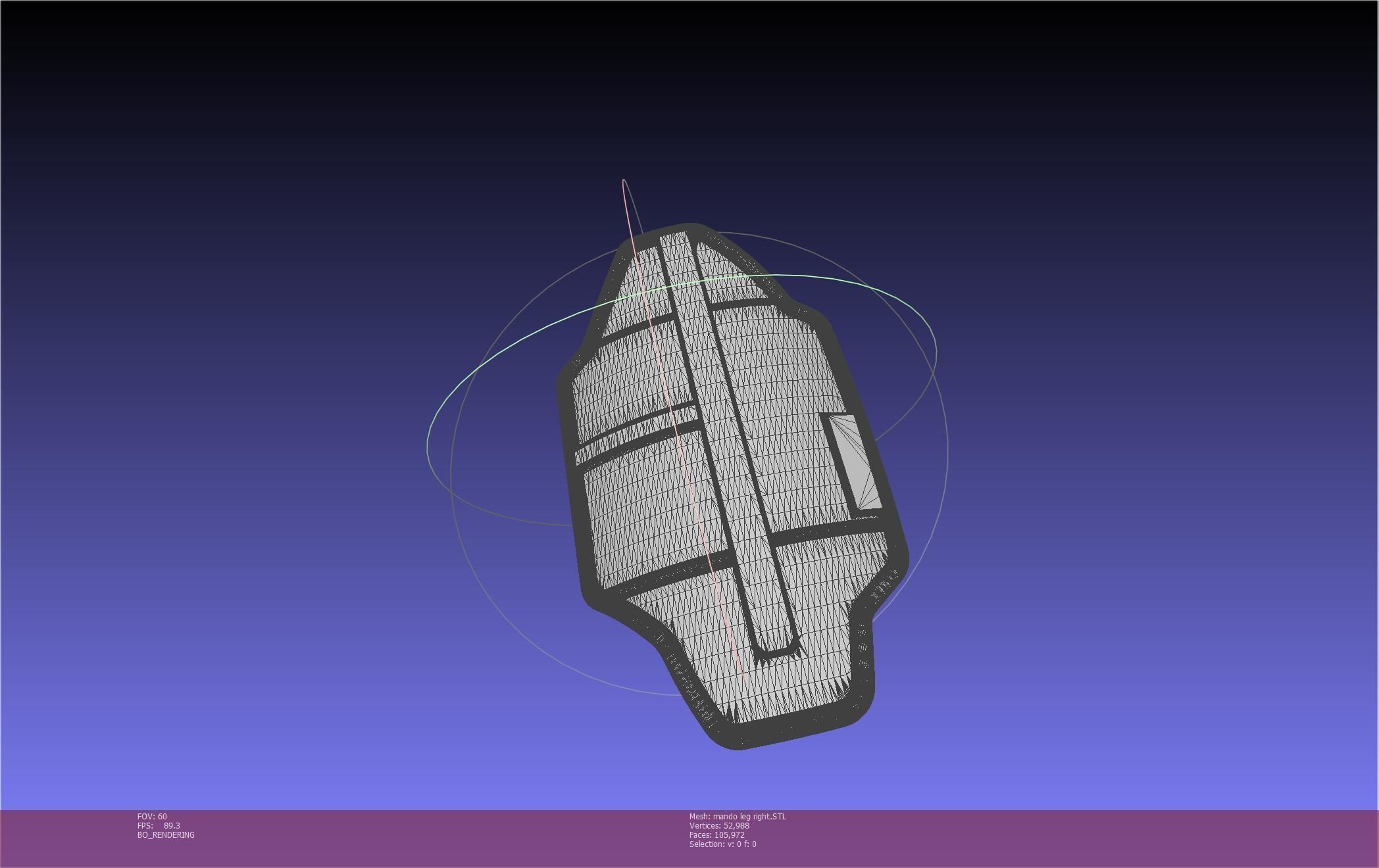 Star Wars Mandalorian Beskar Armor Right Leg 3D print model_28
