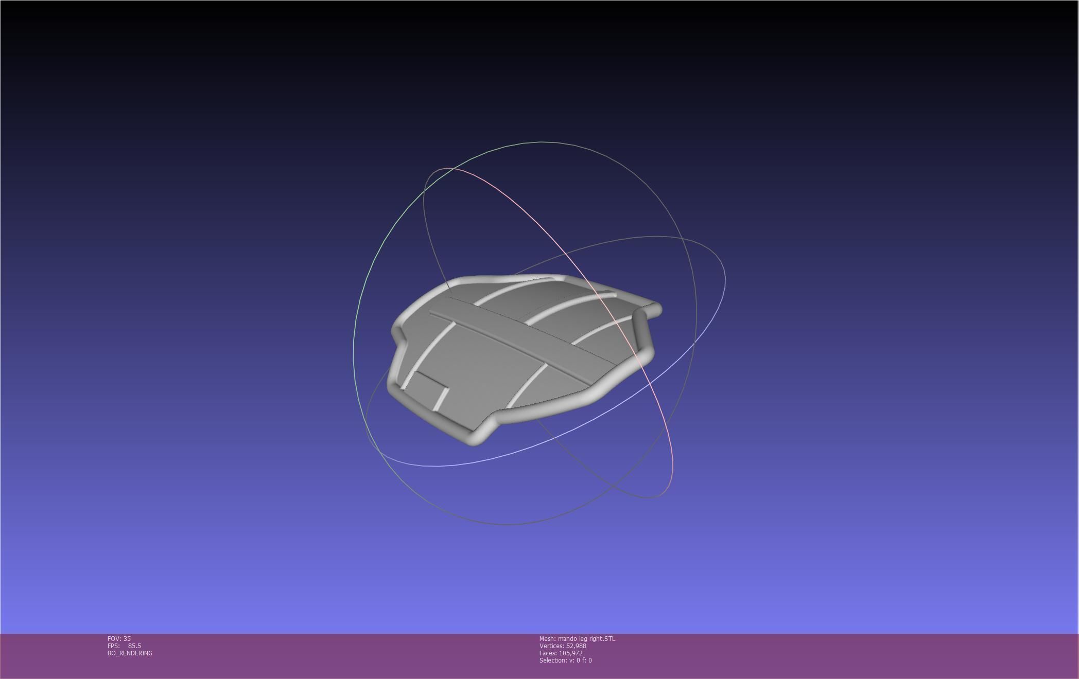 Star Wars Mandalorian Beskar Armor Right Leg 3D print model_72