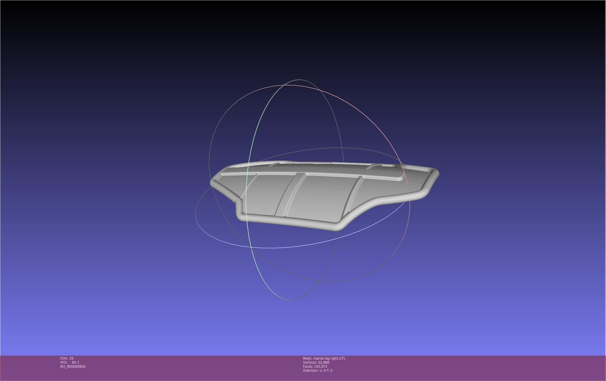 Star Wars Mandalorian Beskar Armor Right Leg 3D print model_93